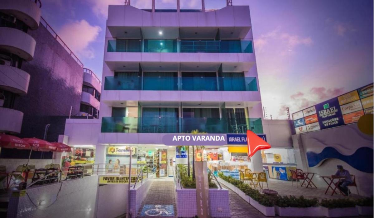 Israel Tambau- Apto Luxuoso- Em Frente Ao Mar Com Varanda Joao Pessoa Bagian luar foto