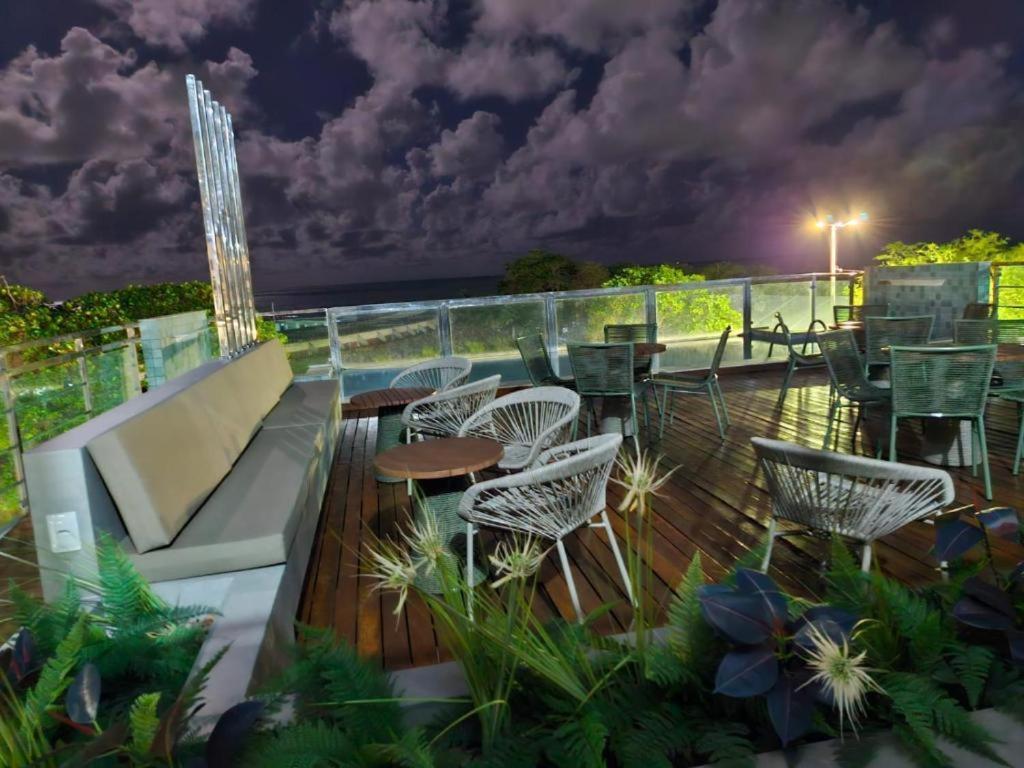 Israel Tambau- Apto Luxuoso- Em Frente Ao Mar Com Varanda Joao Pessoa Bagian luar foto