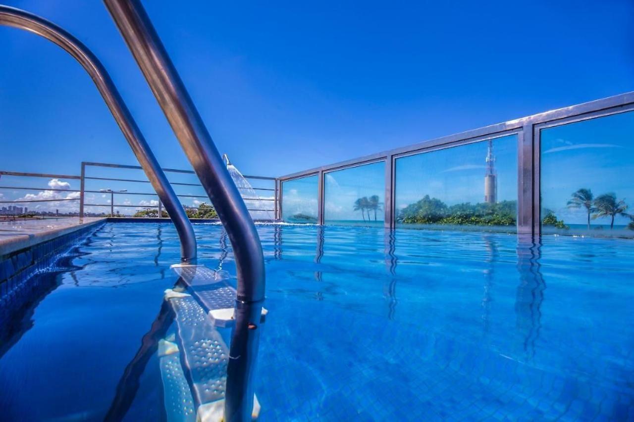 Israel Tambau- Apto Luxuoso- Em Frente Ao Mar Com Varanda Joao Pessoa Bagian luar foto