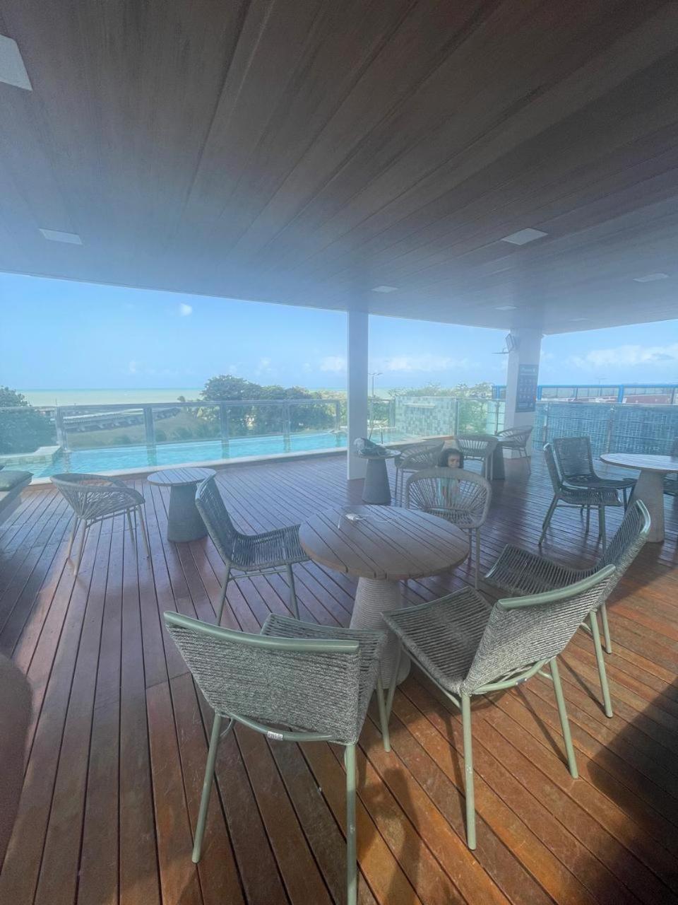 Israel Tambau- Apto Luxuoso- Em Frente Ao Mar Com Varanda Joao Pessoa Bagian luar foto