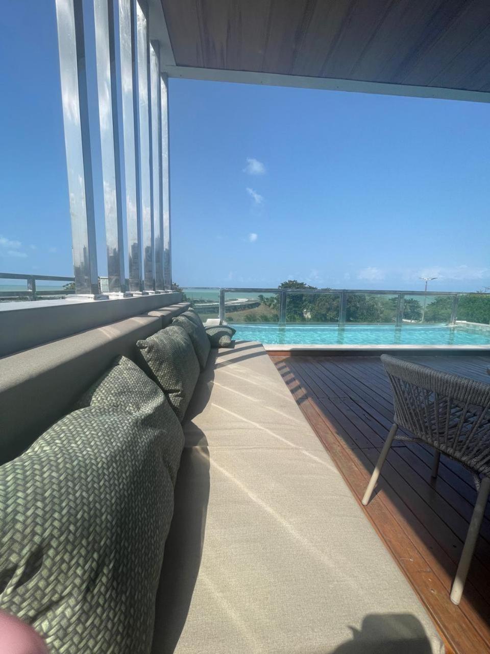 Israel Tambau- Apto Luxuoso- Em Frente Ao Mar Com Varanda Joao Pessoa Bagian luar foto
